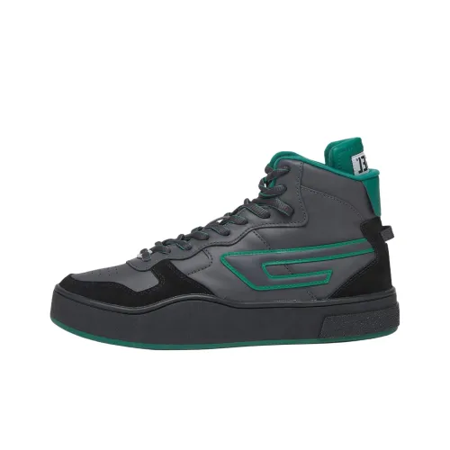 DIESEL S Ukiyo High Топ Скейтборд Кроссовки Мужские Черные Зеленые