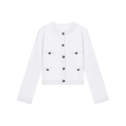 VINMUK Белый Женский Короткий Пальто