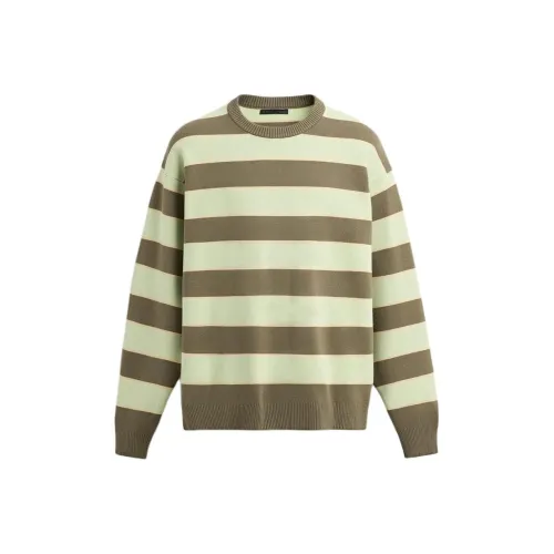 ZARA Зеленые полосы Мужские Свитера