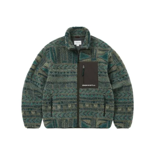 Thisisneverthat FW25 SP Шерпа Флис Куртка Оливковый Куртка Унисекс