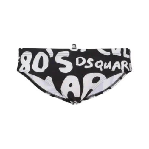 DSQUARED 2 POP 80'S Swim Briefs Плавательные шорты Мужской Многоцветный