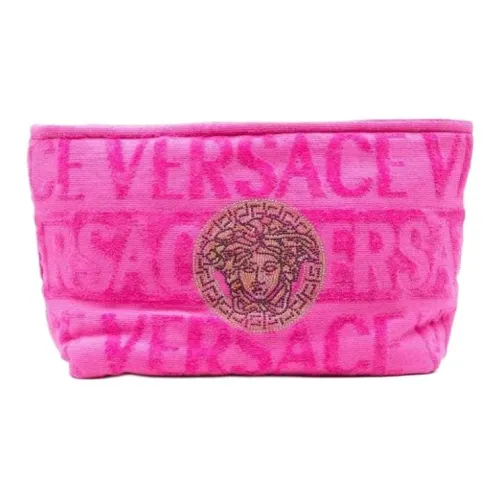 VERSACE Хлопок Туалетная сумка Сумка для макияжа Мужской Персиково-розовый