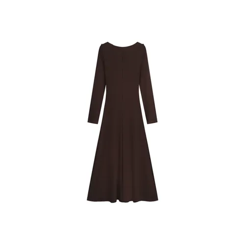 AHDO Длинное платье с длинными рукавами женское