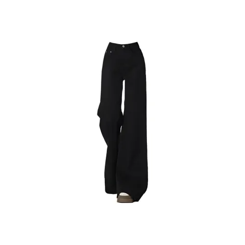 ORMY Черные Брюки-Клеш Женские Джинсы