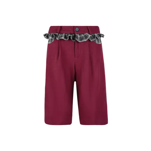 Valeria Obbaco Повседневные шорты Женские Red