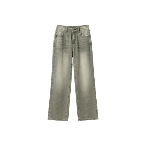 POWXV Чайно-зеленый Женские Джинсы