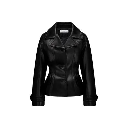 DIOR FW25 Кожа Куртка Женская