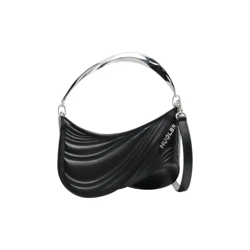 Mugler Телячья кожа Сумка Маленькая Женская Черная