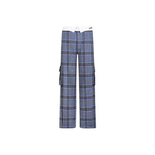 Valeria Obbaco Повседневные брюки Унисекс Синий