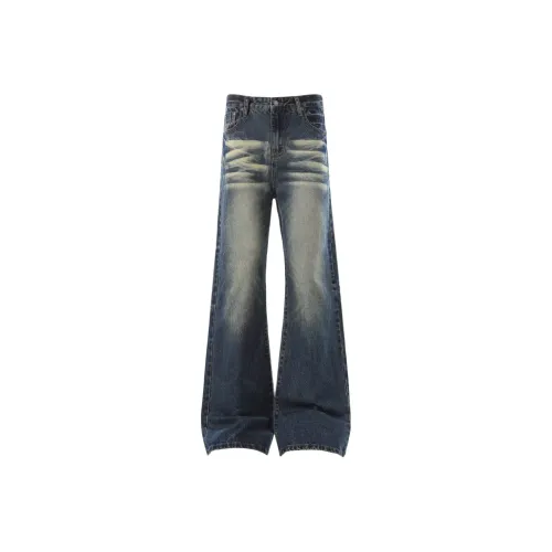 BIXING Blue Unisex Jeans BIXING Синий Унисекс Джинсы
