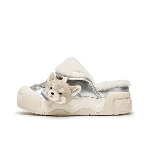 Champion Домашние тапочки Женские Серебряные Белый Молочно-белый