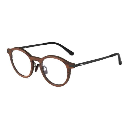 SHERO EYEWEAR Деревянный+Титан Круглые ОПТИЧЕСКИЕ Очки Унисекс