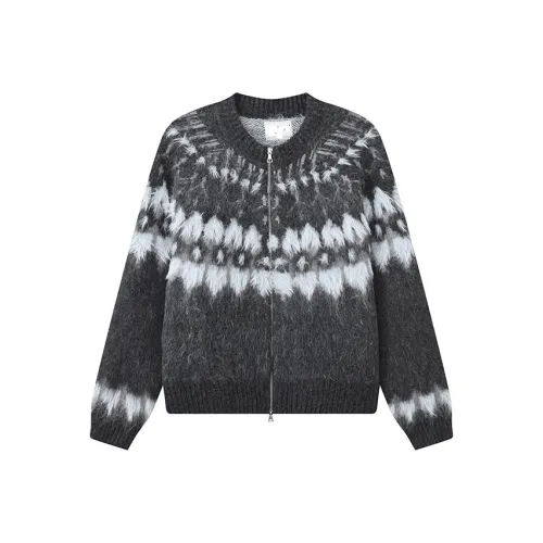 ENPofficial 2025 AUTUMN Edition Трикотаж Винтаж Fair Isle Lazy Кардиган Толстый и Теплый Унисекс