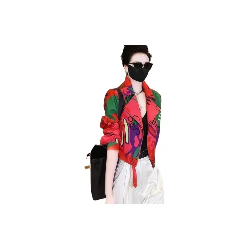 VINMUK Printed Топ Женский Короткий Пальто