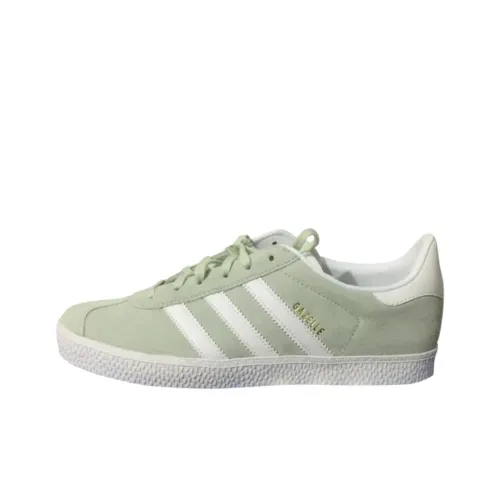 Adidas Originals Gazelle Low Топ Детский Скейтбординг Зеленый Подростки
