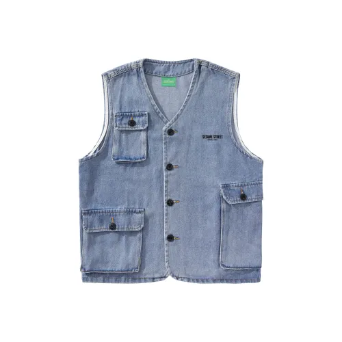 SESAME STREET Светло-синие унисекс куртки