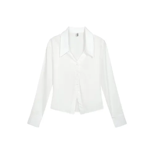 COVER TIME Белые Женские Рубашки