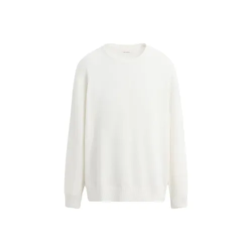 ZARA ORIGINS Men's White Oyster Sweaters ZARA ORIGINS Мужские Белые Свитера с устрицей
