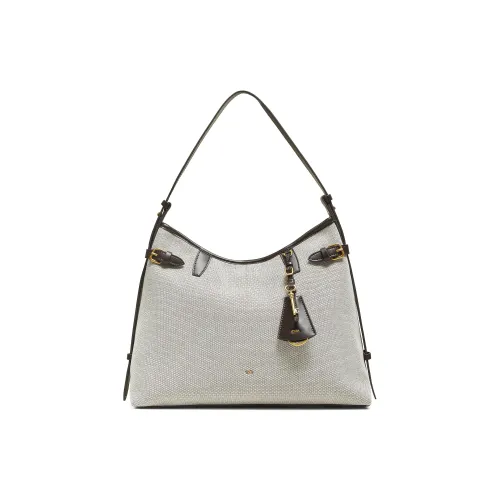 TATA Искусственная кожа Ткань Сумка через плечо Маленькая Женская Бежево-кофейная