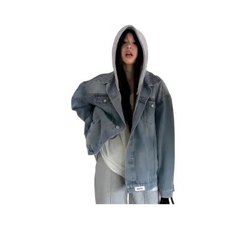 DEMAVIE Светло-синие унисекс джинсовые куртки