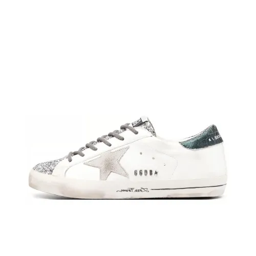 Golden Goose Супер Звезда Low Топ Кроссовки для скейтбординга Женские Белые Потертые