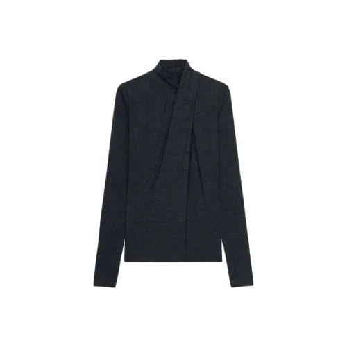 ZARA Темно-серые женские T-рубашки