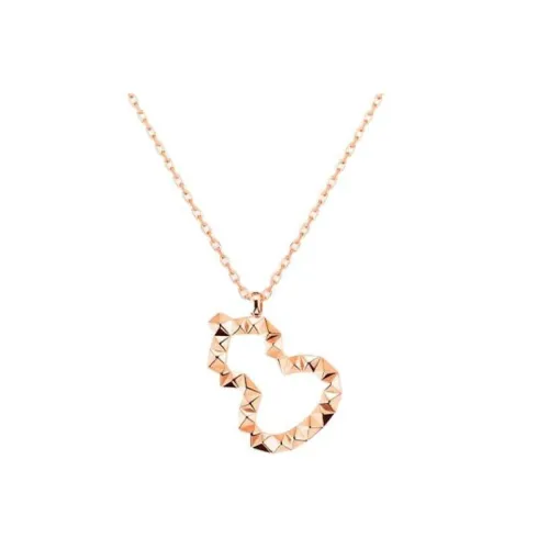 Qeelin Wulu 18К Розовое золото Ожерелье Женское Розовое золото