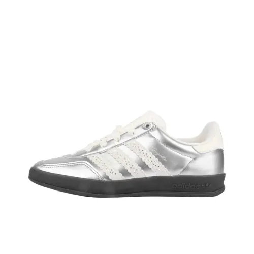 Adidas Originals GAZELLE INDOOR Low Топ Скейтборд Кроссовки Женские Серебряные