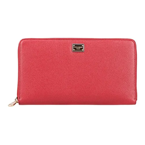 Dolce Gabbana Кошелек из коровьей кожи женский красный