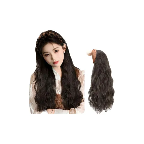 Time Shadow [Стиль Майярд] Кофе Ободок Перука Для Женщин Высокая Температура Пряжа