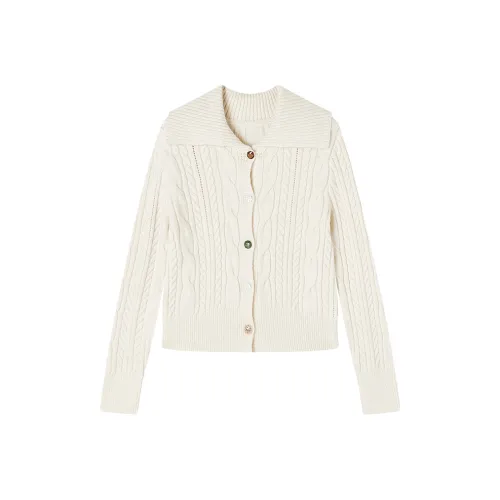 XIANGYING Цапельно-белый Женский Трикотаж