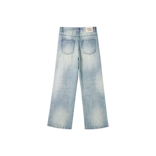 SONGS ALONG Синие Унисекс Джинсы