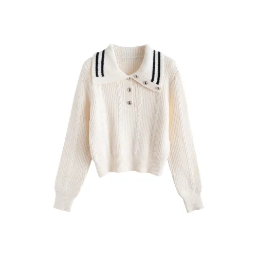 Tonlion Экрю Женская Трикотажная