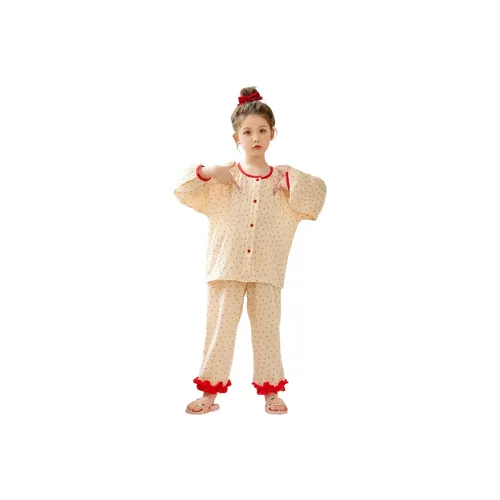 Rindu Домашний Комплект Осенний Вишневый Детский