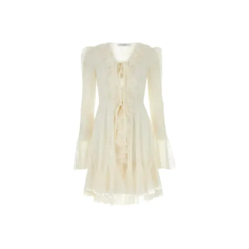 PHILOSOPHY DI LORENZO SERAFINI Длинное платье с длинными рукавами женское цвет экрю