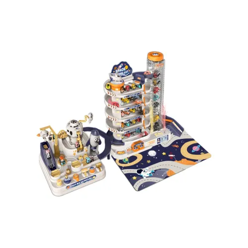 TUMIYU Детский Интеллект Космос Adventure Track MULTI Layer Автомобиль Здание Парковка Инерция Тянуть Спина Glider Игрушка