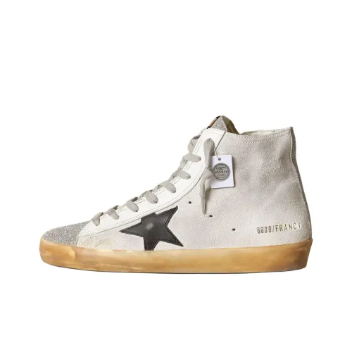 Golden Goose Francy High Топ Кроссовки для скейтбординга Женские Белые Потертые