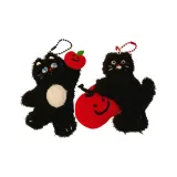 Победа Яблоко Котенок + Яблоко Маленький Черный Кот