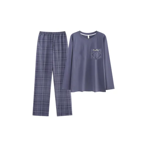 100% хлопок Мужские Пижамные комплекты