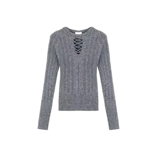 Wang Leshi Темно-серый Женский Трикотаж