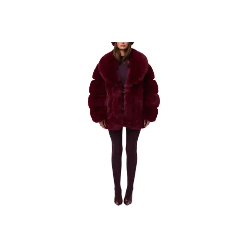 NAKED WARDROBE Бургунди Женское Пальто