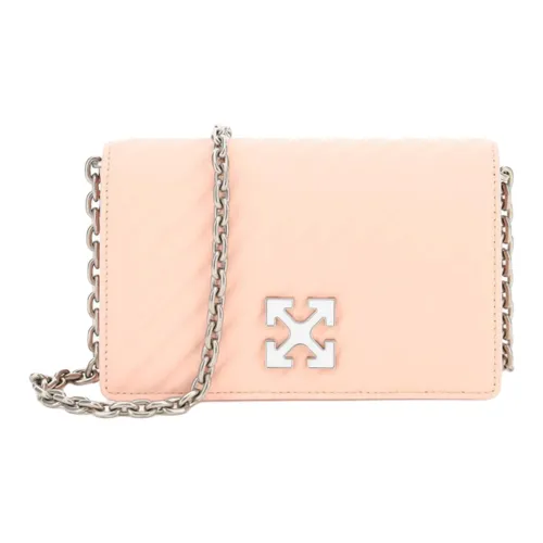 Off Белый Кожа Сумка через плечо Сумка на плечо Женская Розовая