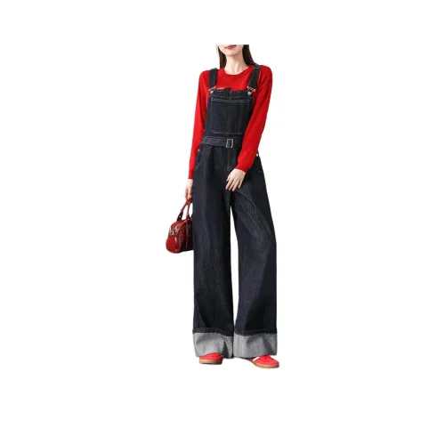 FAWENXIANGZI Темно-синий синий женский комбинезон