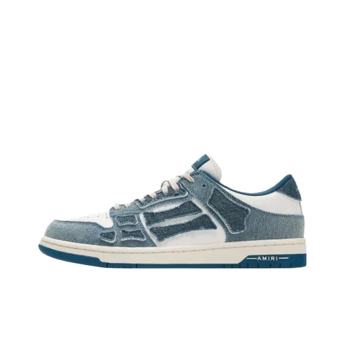 AMIRI Skel Топ Низкий Топ Кроссовки для скейтбординга Унисекс Сапфирово-синий