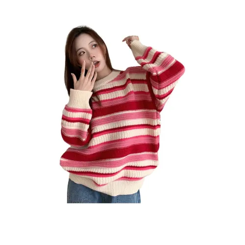 ZVJH Красный Женский Трикотаж