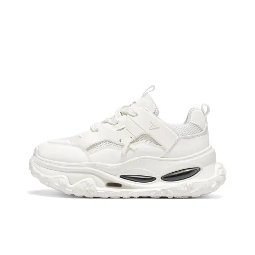 Yalu Preferred Амортизация Увеличение Высоты Устойчивость к Износу Дышащий Противоскользящий Низкий Топ Кроссовки с Толстой Подошвой Мужские