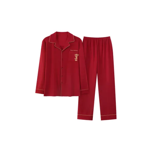 FENTENGCARE Красный Мужской Пижамный Комплект