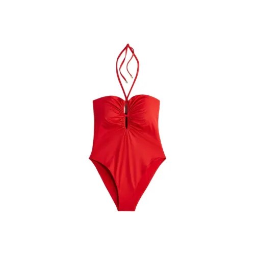 H M Ярко-красные женские купальники One Piece