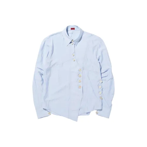 MSCHF Blue Unisex Shirts MSCHF Синий Унисекс Рубашки
