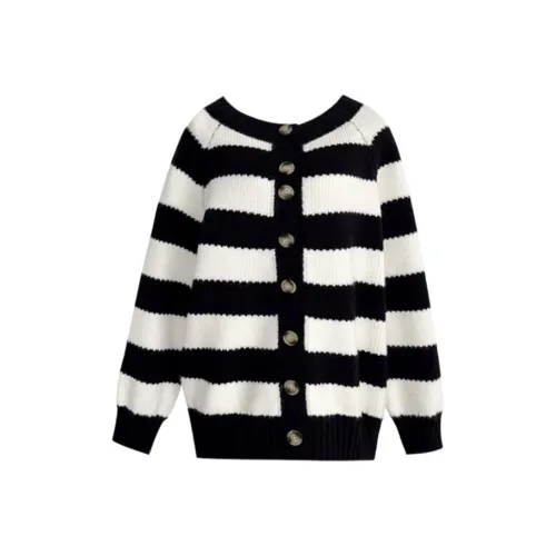 Pa33word Черно-белые полосы Женская трикотажная одежда